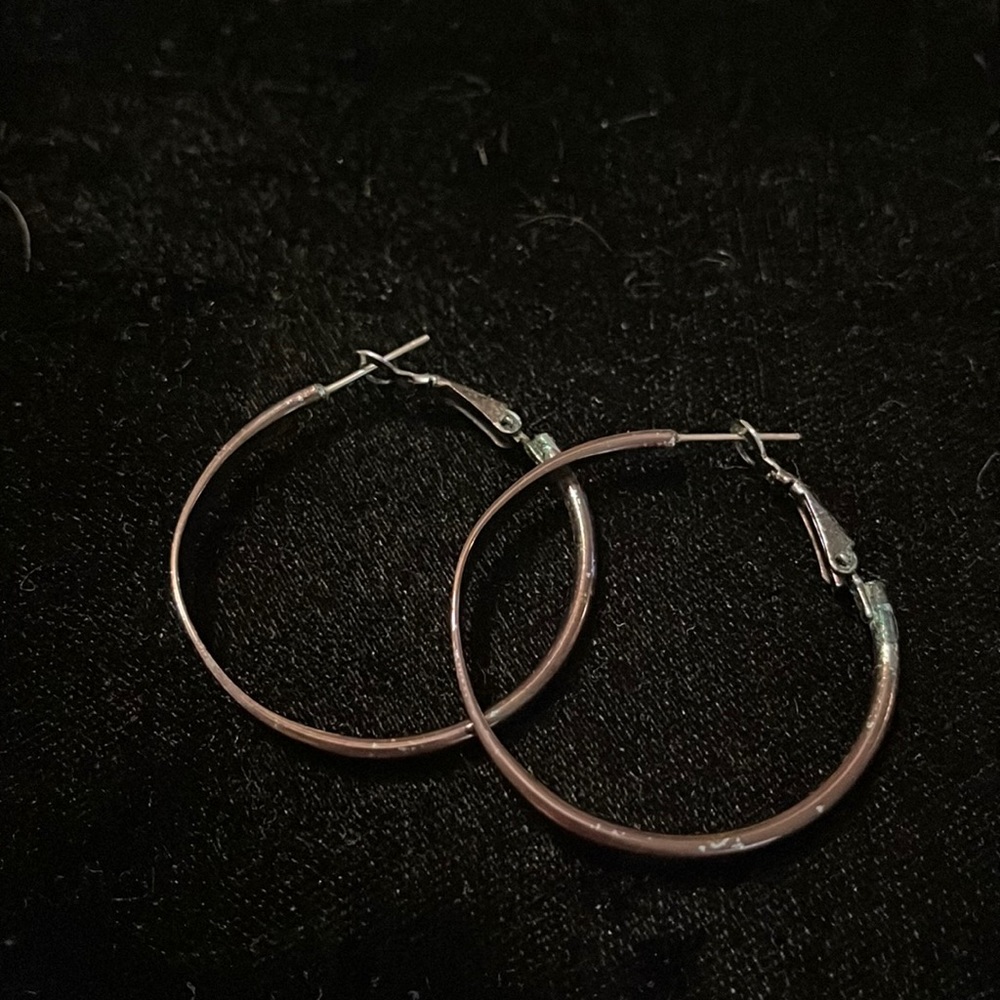 Shiny brown hoops